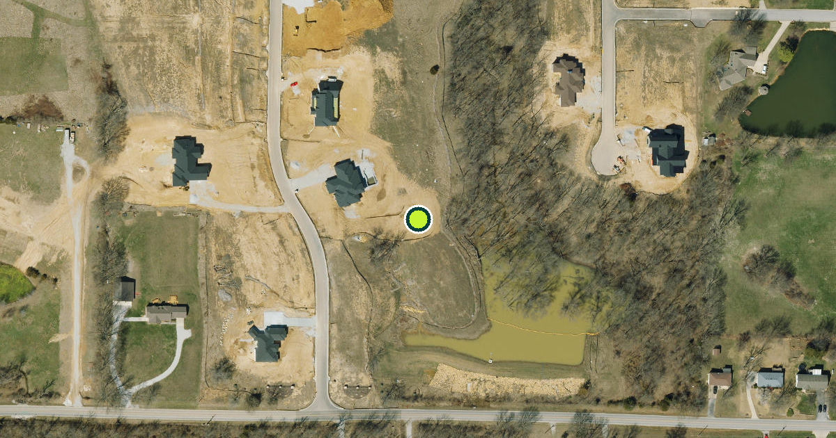 Satellite view of Platte County Pickleball Courts