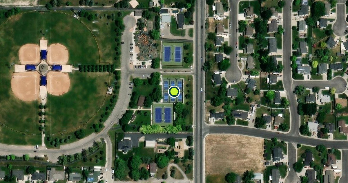 Satellite view of Pleasant Grove Pickleball Courts