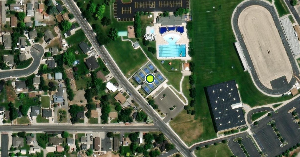 Satellite view of Pleasant Grove Pickleball Courts