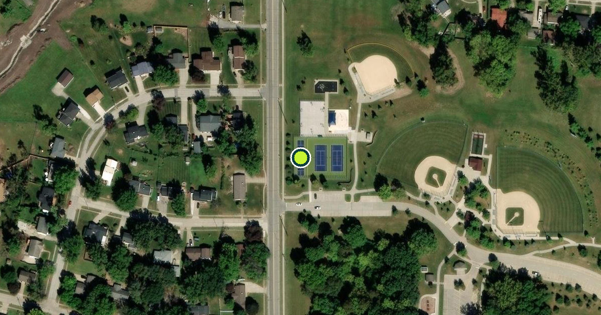 Satellite view of Pleasant Hill Pickleball Courts