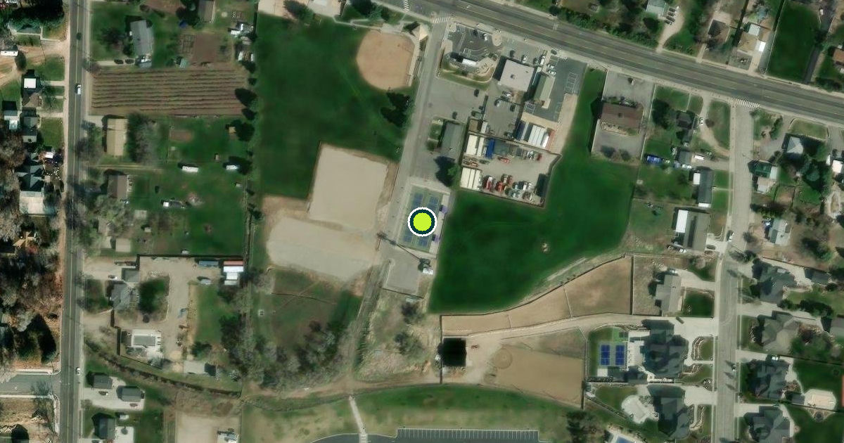 Satellite view of Pleasant View Pickleball Courts
