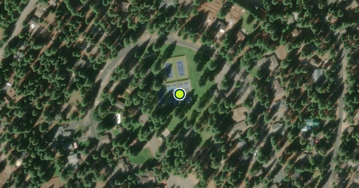 Satellite view of Plumas County Pickleball Courts