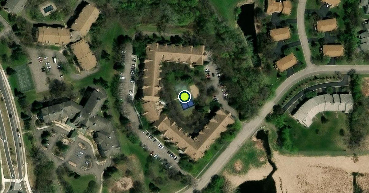 Satellite view of Plymouth Pickleball Courts