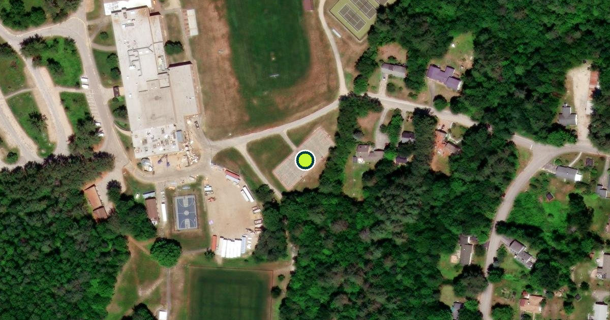 Satellite view of Plymouth Pickleball Courts
