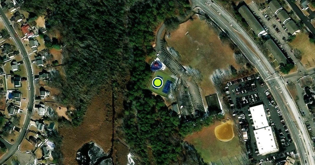 Satellite view of Point Pleasant Pickleball Courts