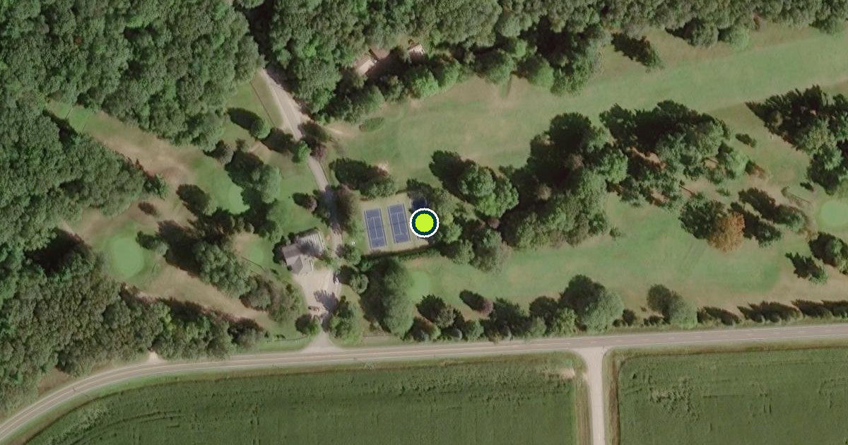 Satellite view of Pointe Aux Barques Township Pickleball Courts