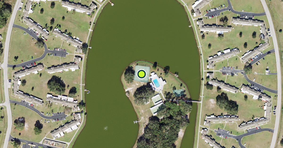 Satellite view of Polk County Pickleball Courts
