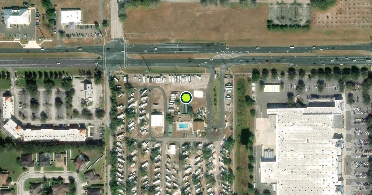 Satellite view of Polk County Pickleball Courts