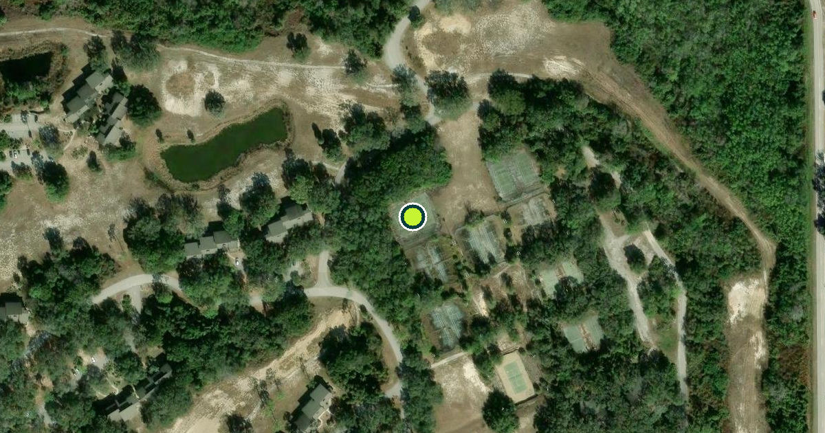 Satellite view of Polk County Pickleball Courts