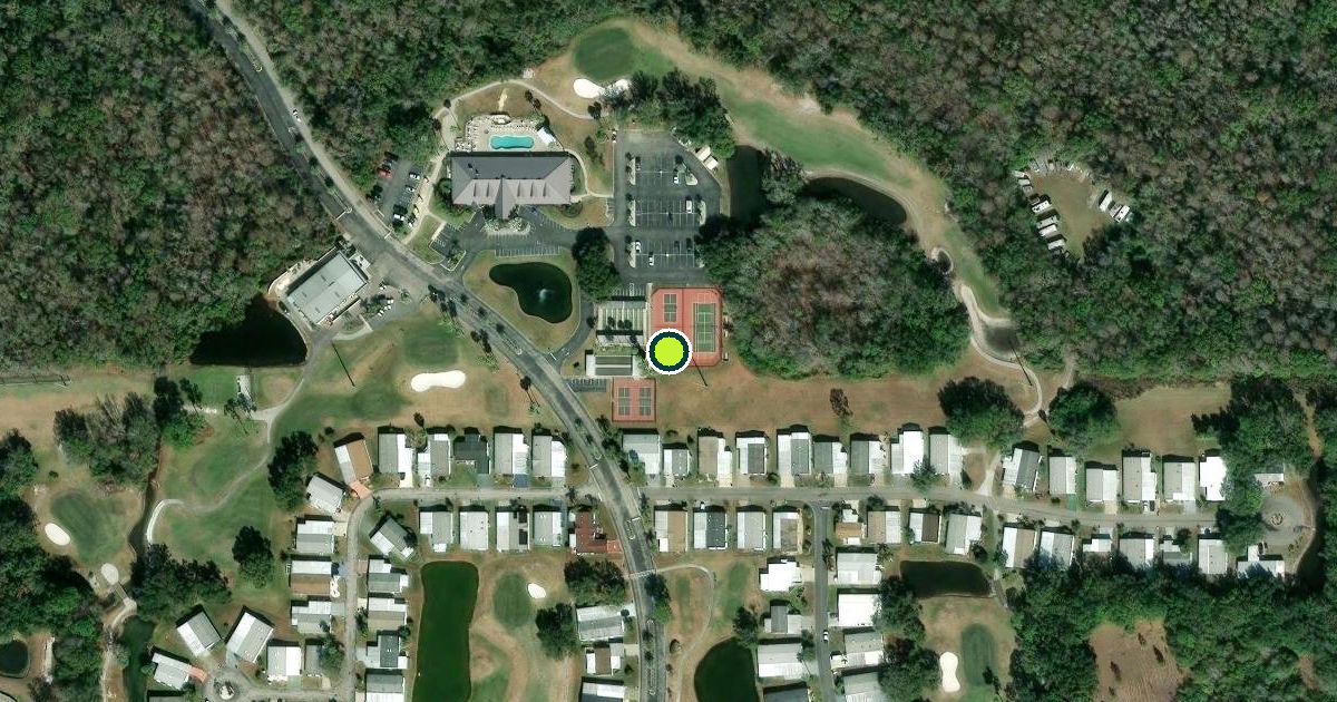 Satellite view of Polk County Pickleball Courts