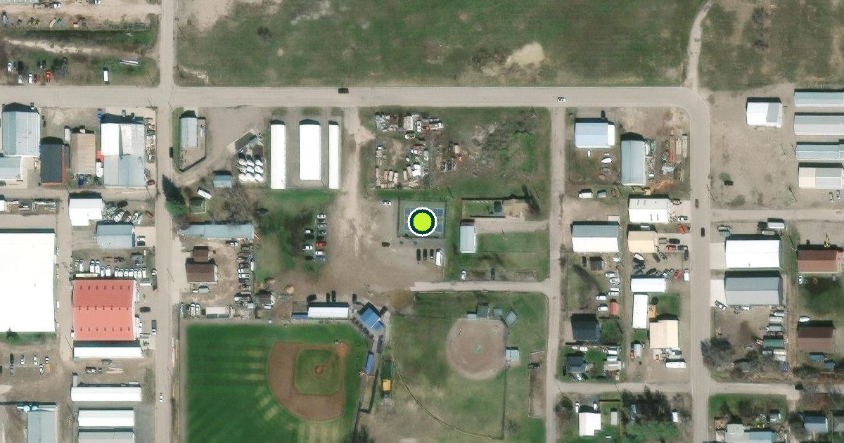 Satellite view of Polson Pickleball Courts