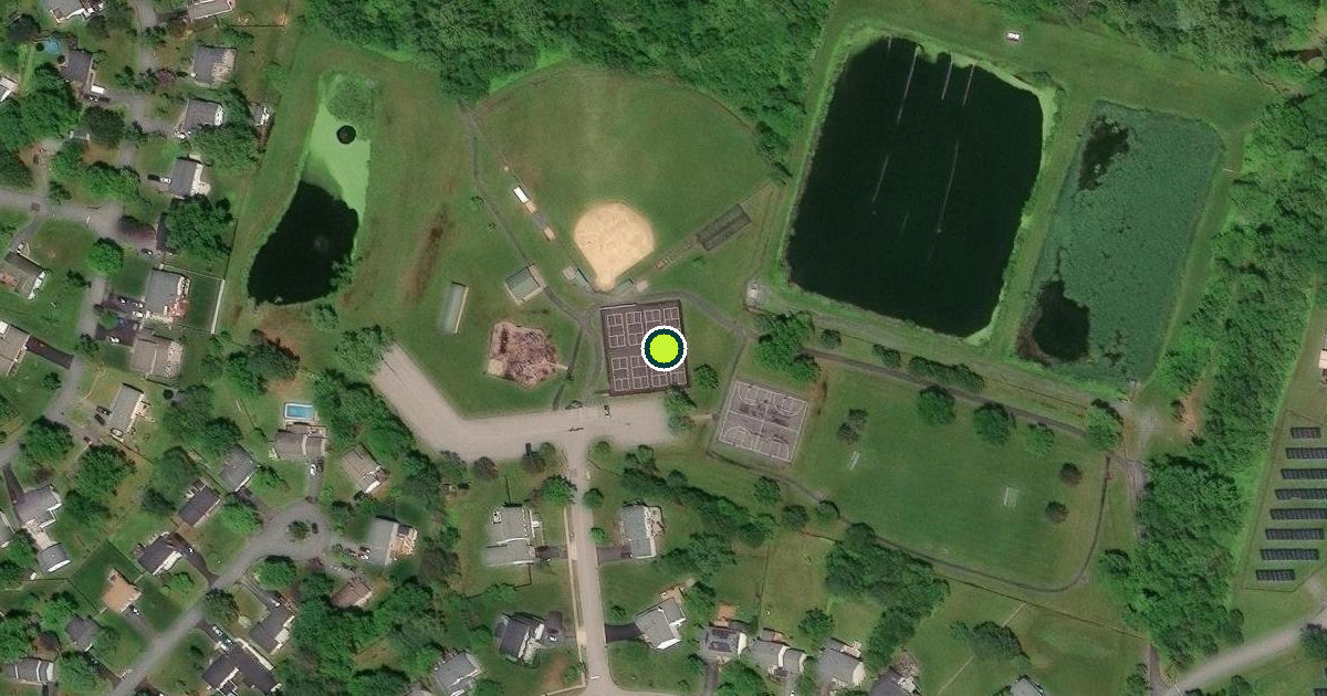 Satellite view of Poolesville Pickleball Courts