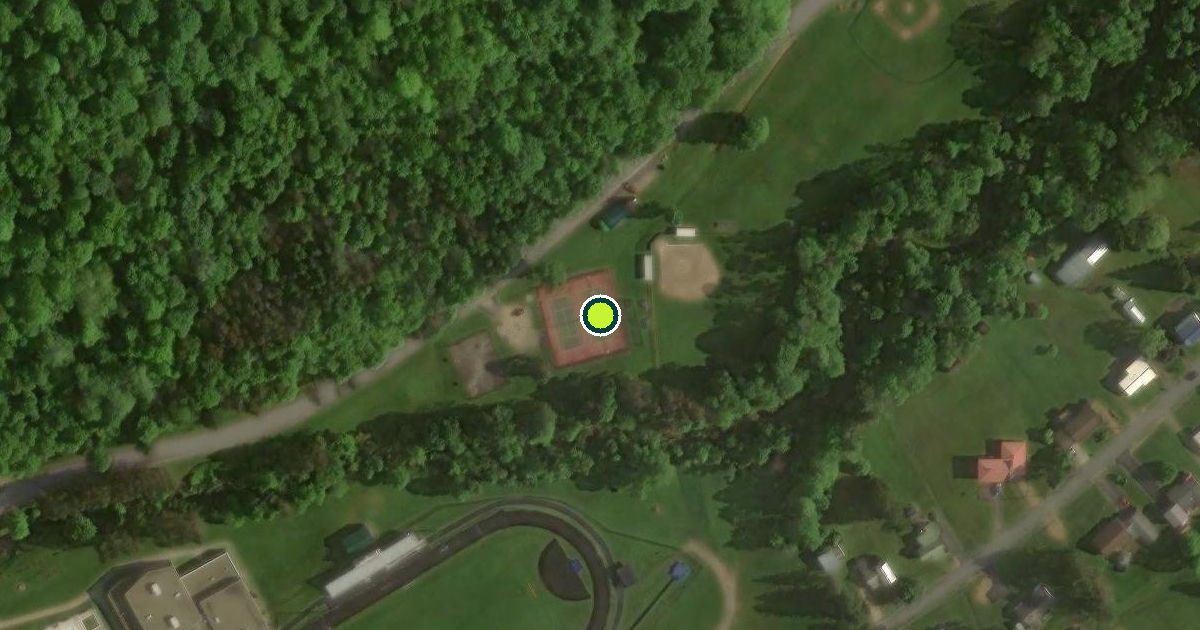 Satellite view of Port Allegany Pickleball Courts