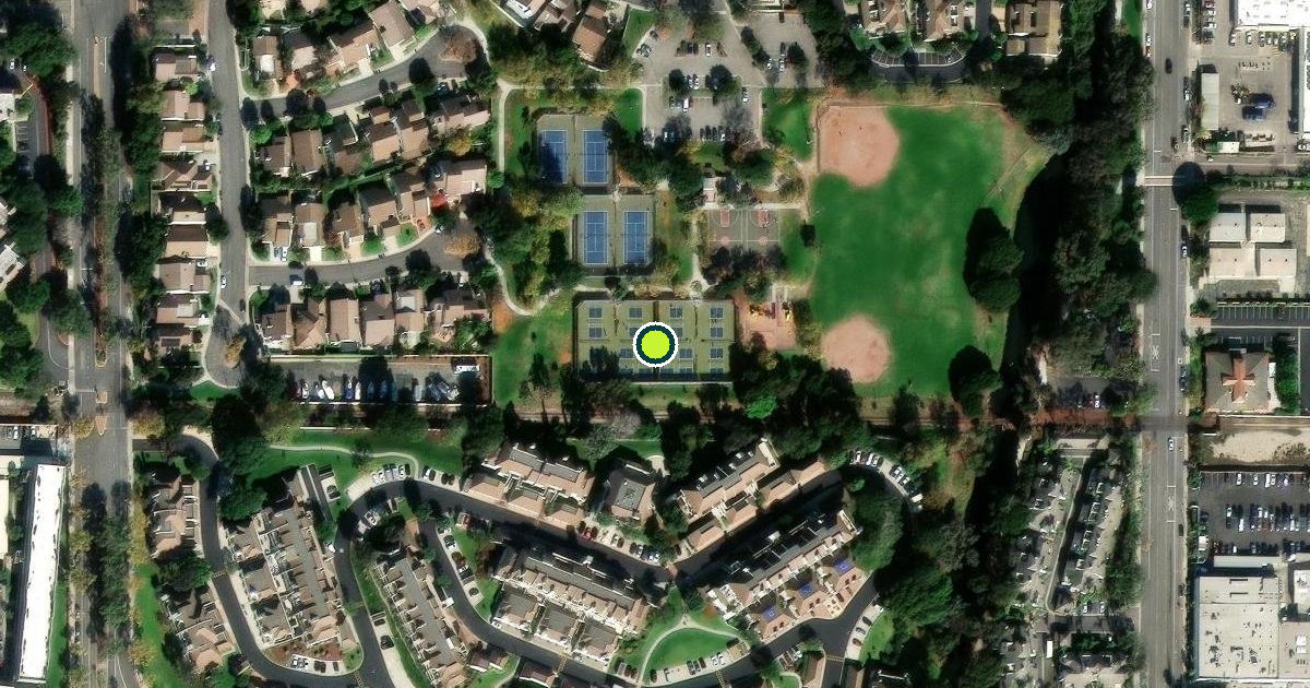 Satellite view of Port Hueneme Pickleball Courts