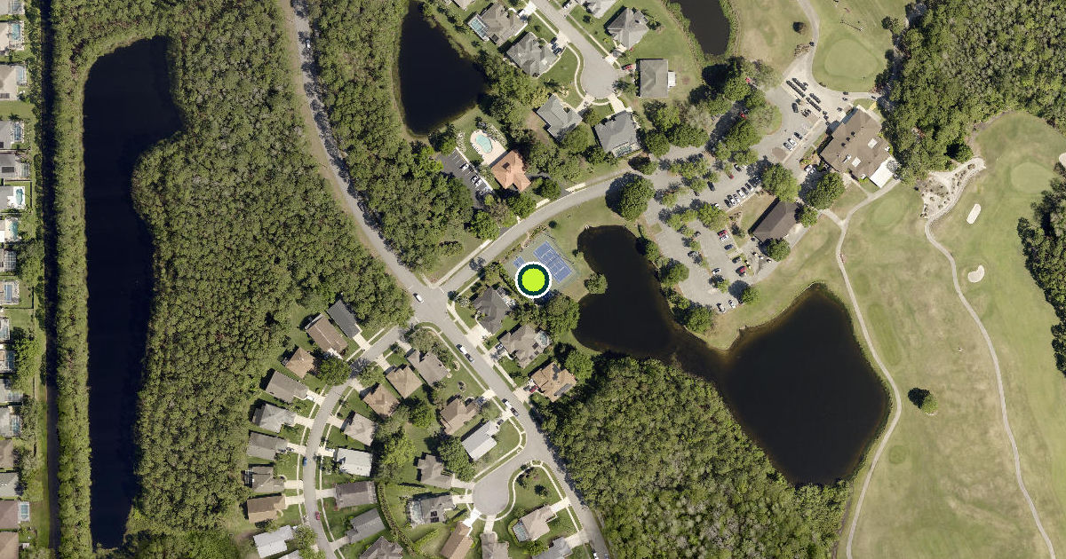 Satellite view of Port Orange Pickleball Courts