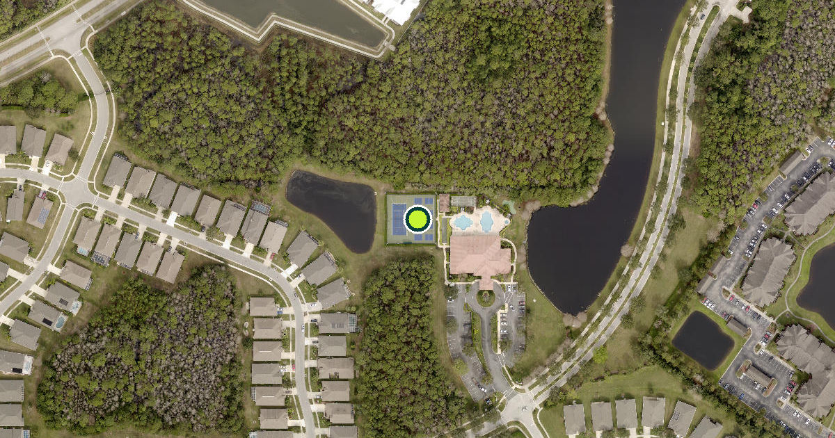 Satellite view of Port Orange Pickleball Courts