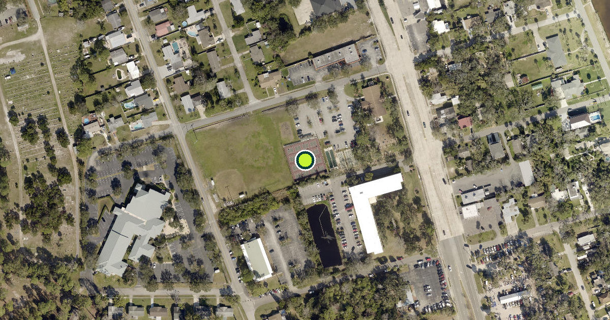 Satellite view of Port Orange Pickleball Courts