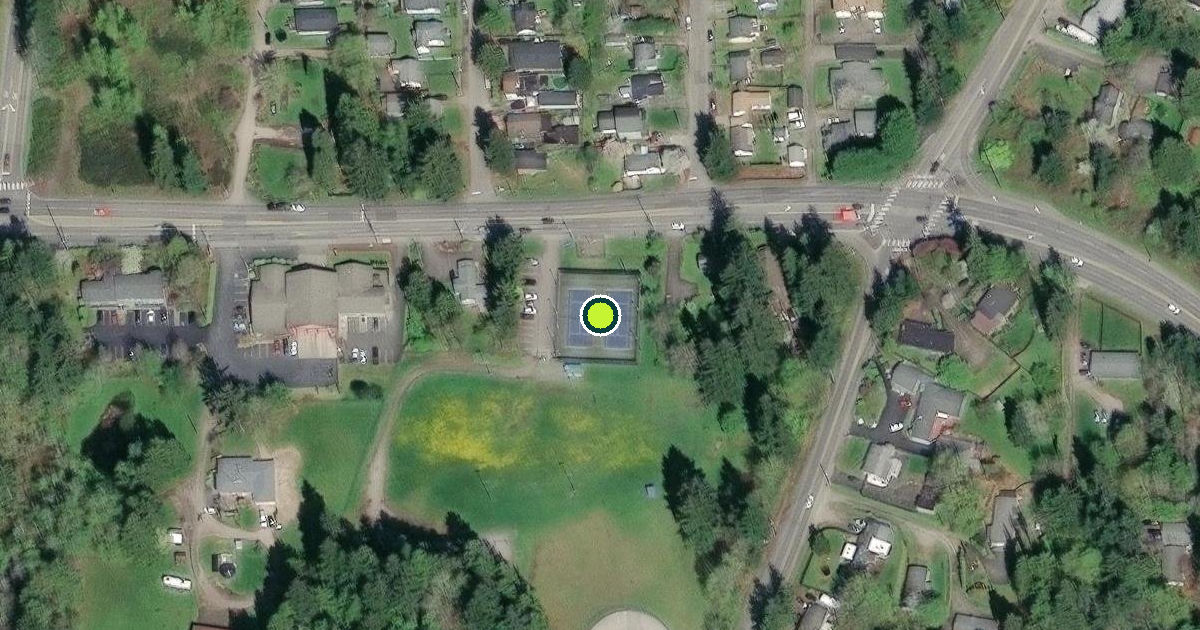 Satellite view of Port Orchard Pickleball Courts
