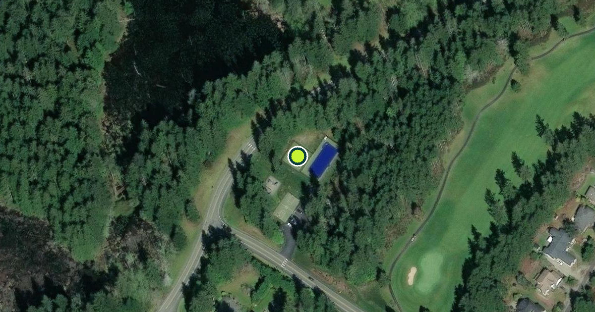 Satellite view of Port Orchard Pickleball Courts