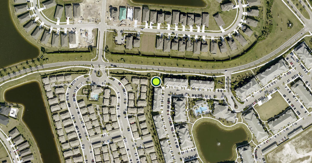 Satellite view of Port Saint Lucie Pickleball Courts