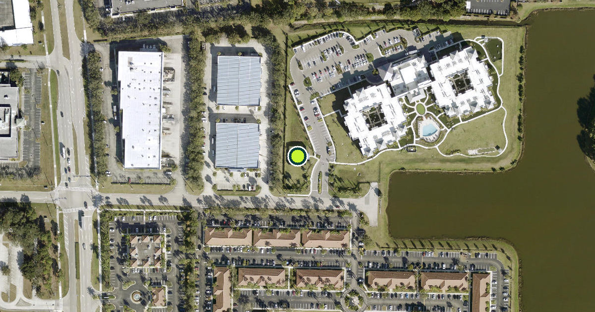 Satellite view of Port Saint Lucie Pickleball Courts