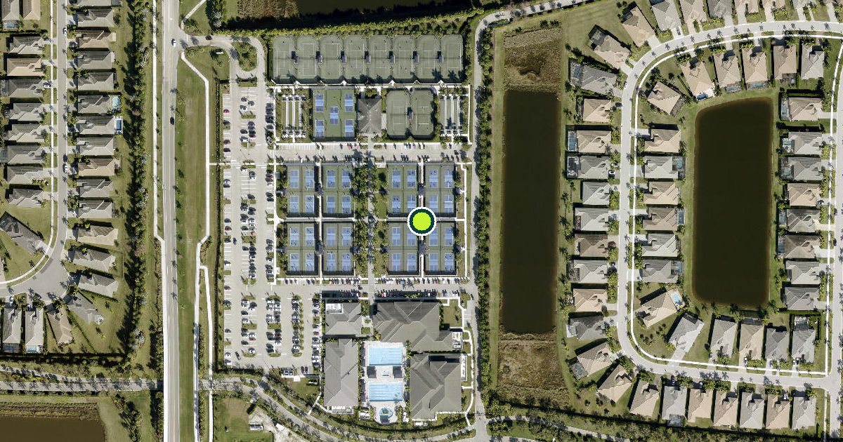 Satellite view of Port Saint Lucie Pickleball Courts