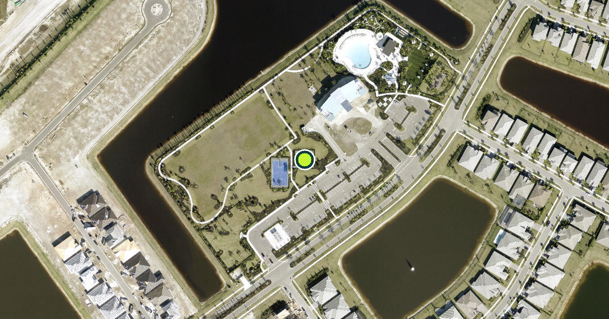 Satellite view of Port Saint Lucie Pickleball Courts