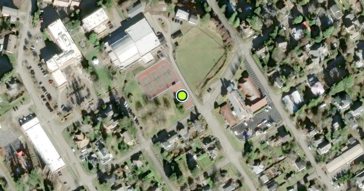 Satellite view of Port Townsend Pickleball Courts