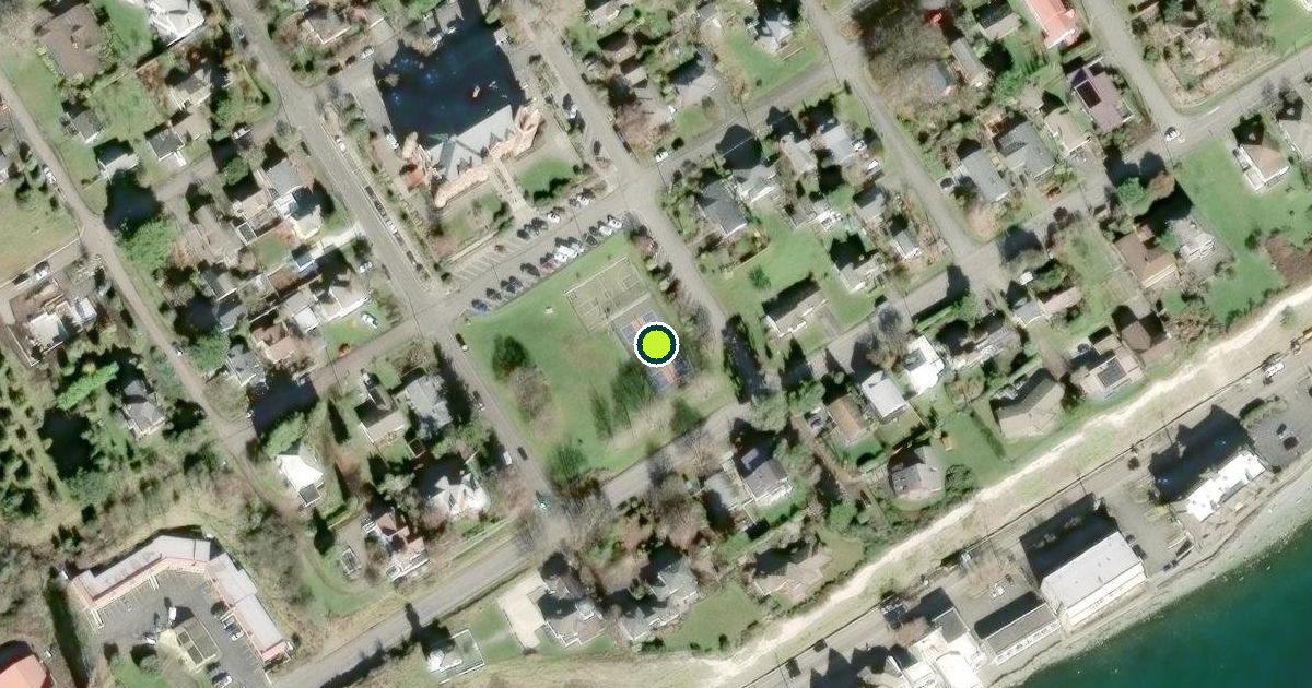 Satellite view of Port Townsend Pickleball Courts