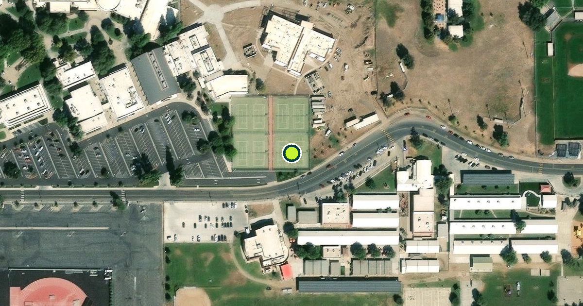 Satellite view of Porterville Pickleball Courts