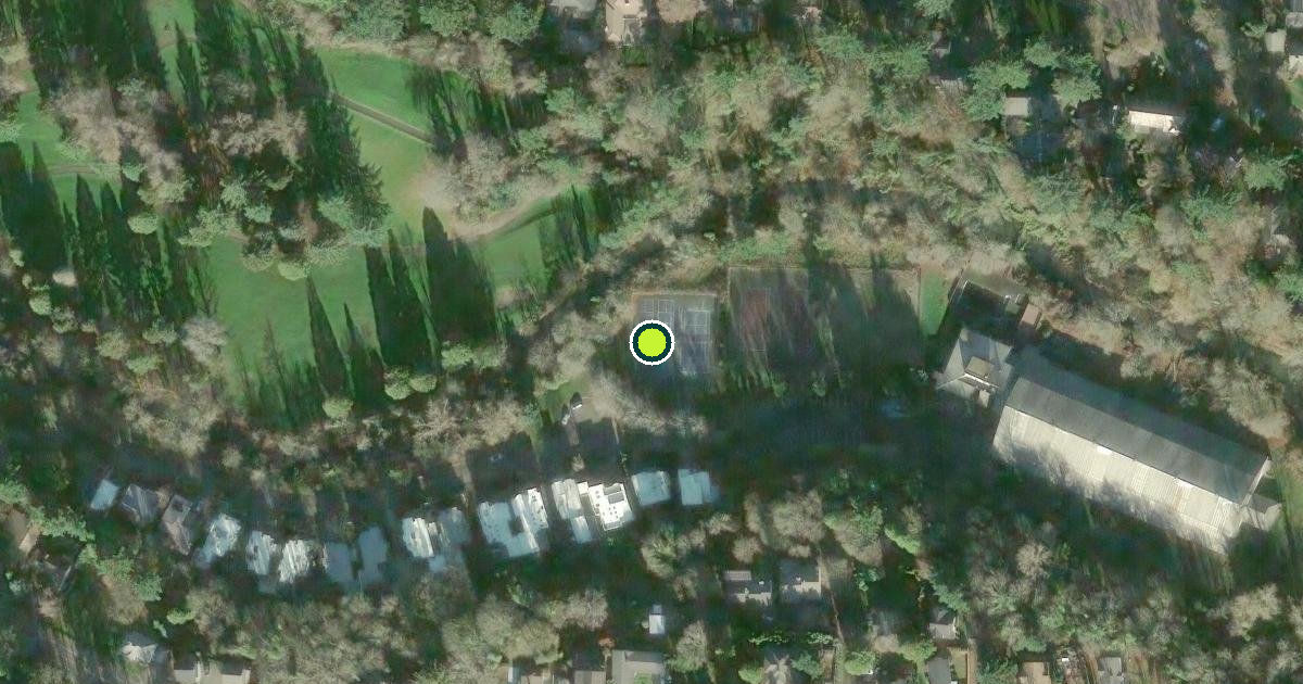 Satellite view of Portland Pickleball Courts