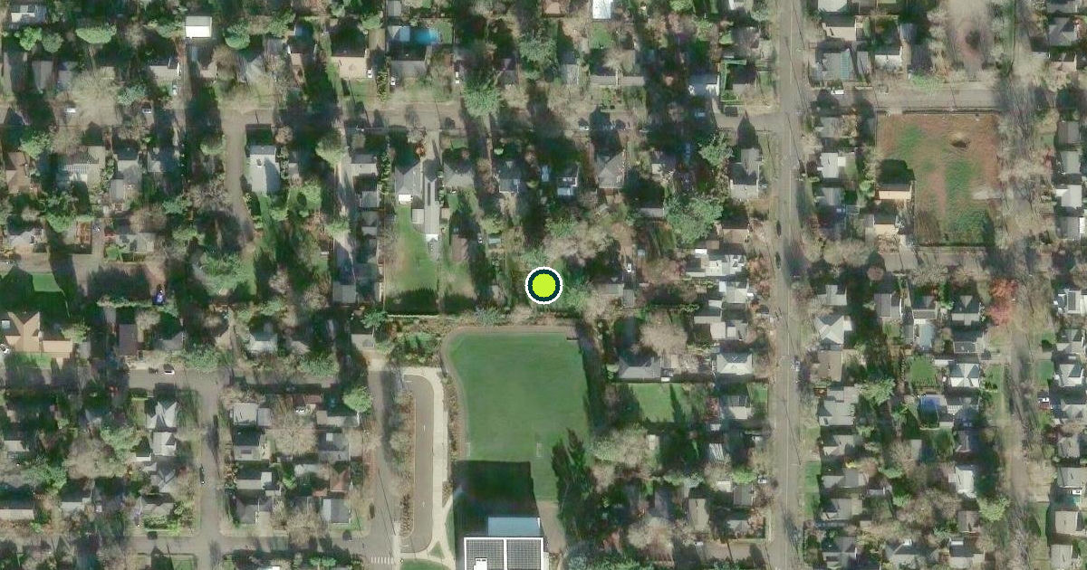 Satellite view of Portland Pickleball Courts