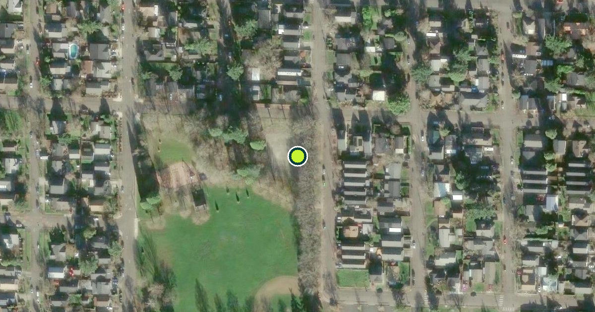 Satellite view of Portland Pickleball Courts