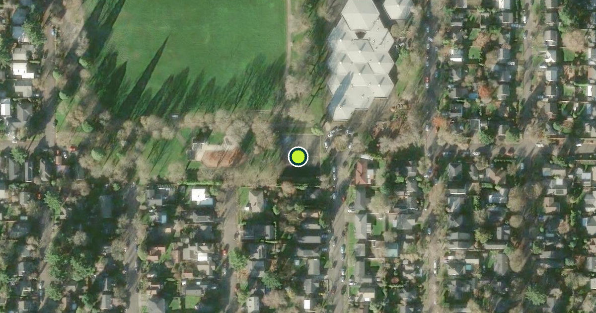 Satellite view of Portland Pickleball Courts