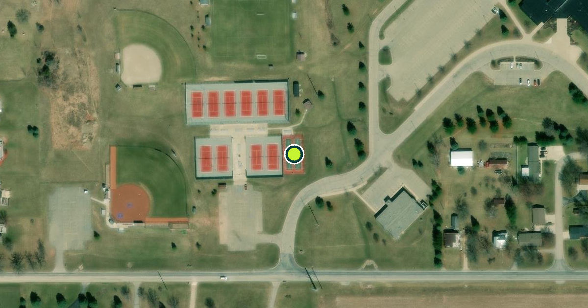 Satellite view of Portland Pickleball Courts