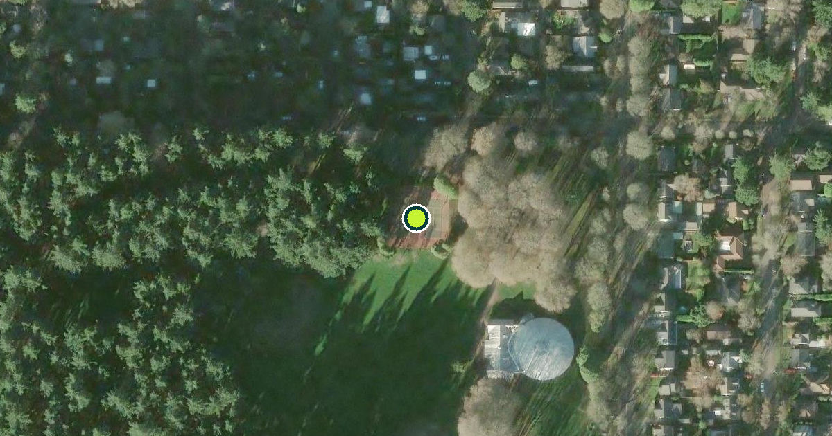 Satellite view of Portland Pickleball Courts