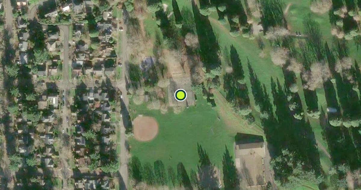Satellite view of Portland Pickleball Courts