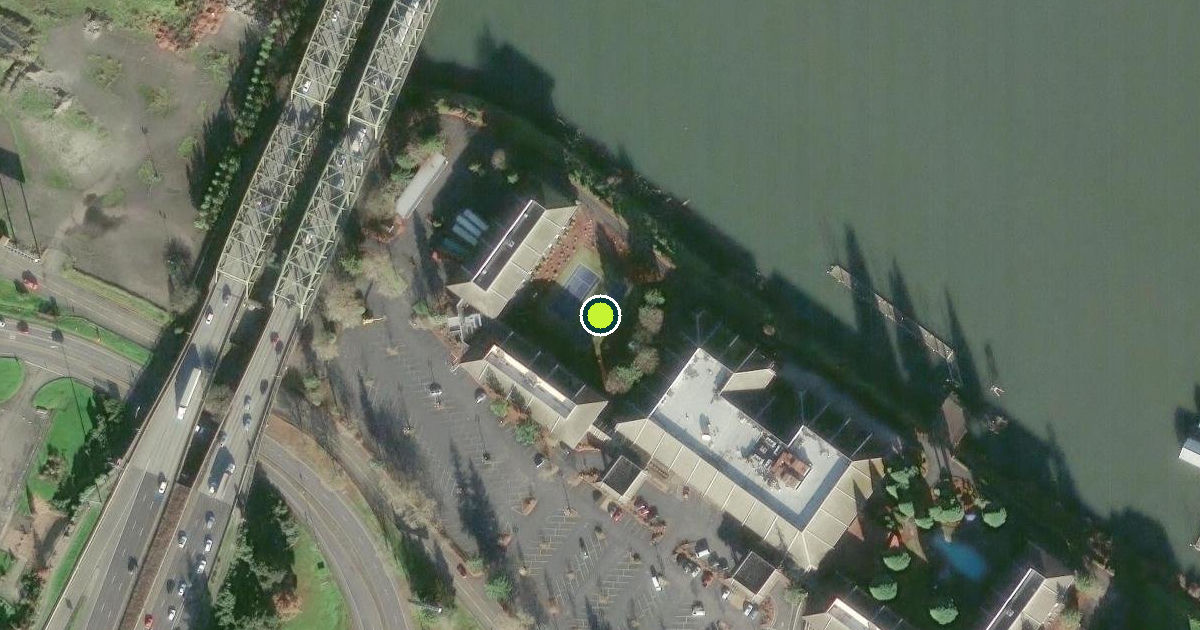Satellite view of Portland Pickleball Courts