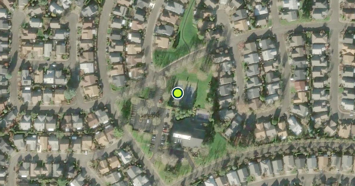 Satellite view of Portland Pickleball Courts