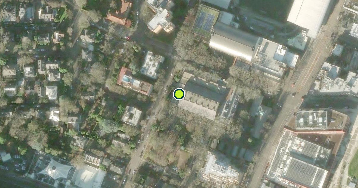 Satellite view of Portland Pickleball Courts