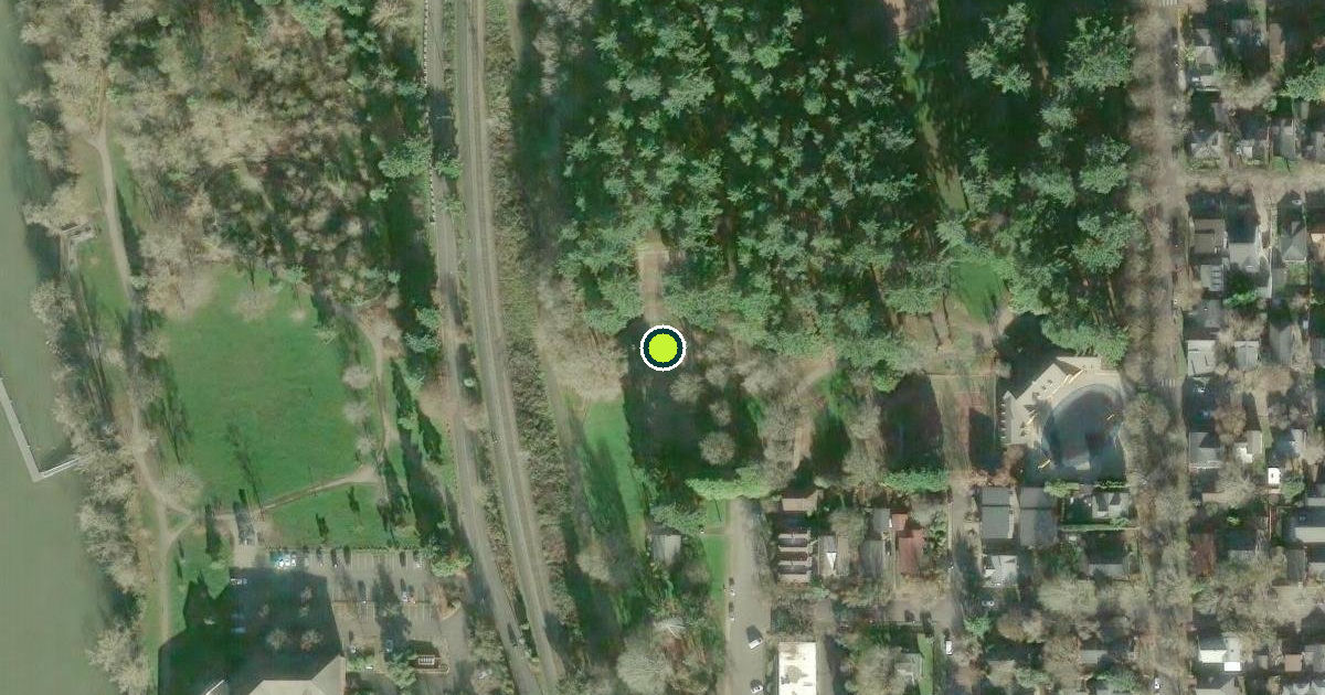 Satellite view of Portland Pickleball Courts