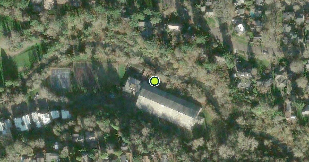 Satellite view of Portland Pickleball Courts