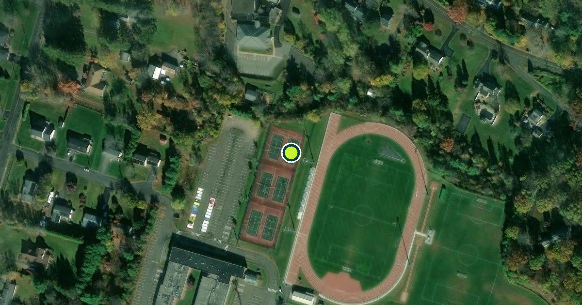 Satellite view of Portland Pickleball Courts