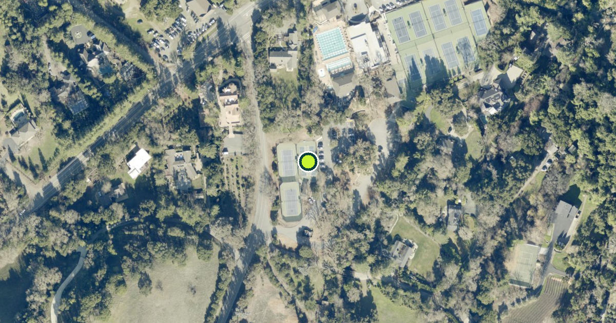 Satellite view of Portola Valley Pickleball Courts