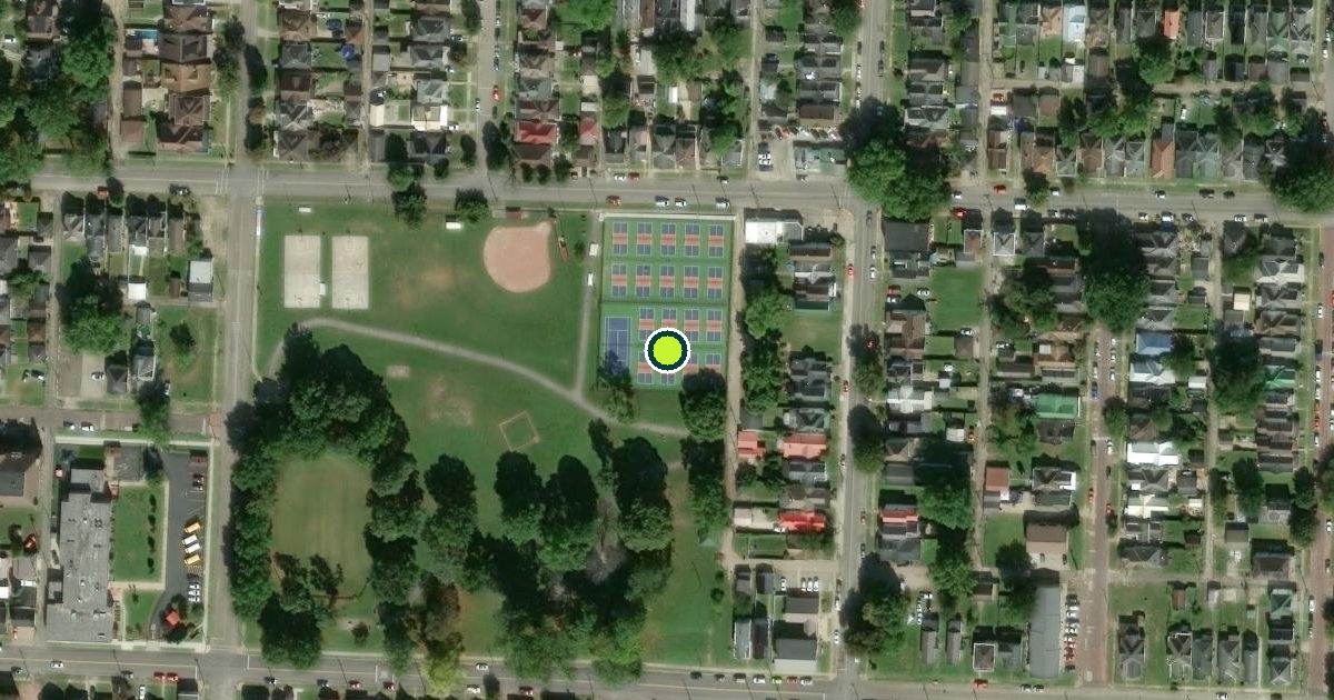 Satellite view of Portsmouth Pickleball Courts