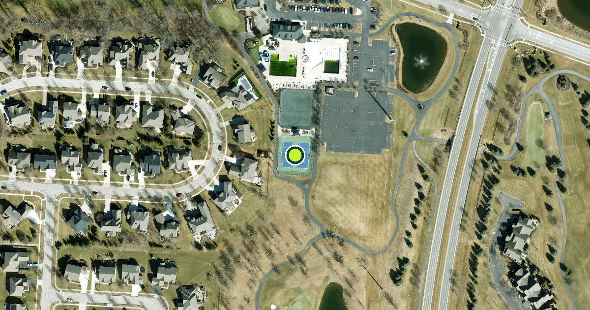 Satellite view of Powell Pickleball Courts