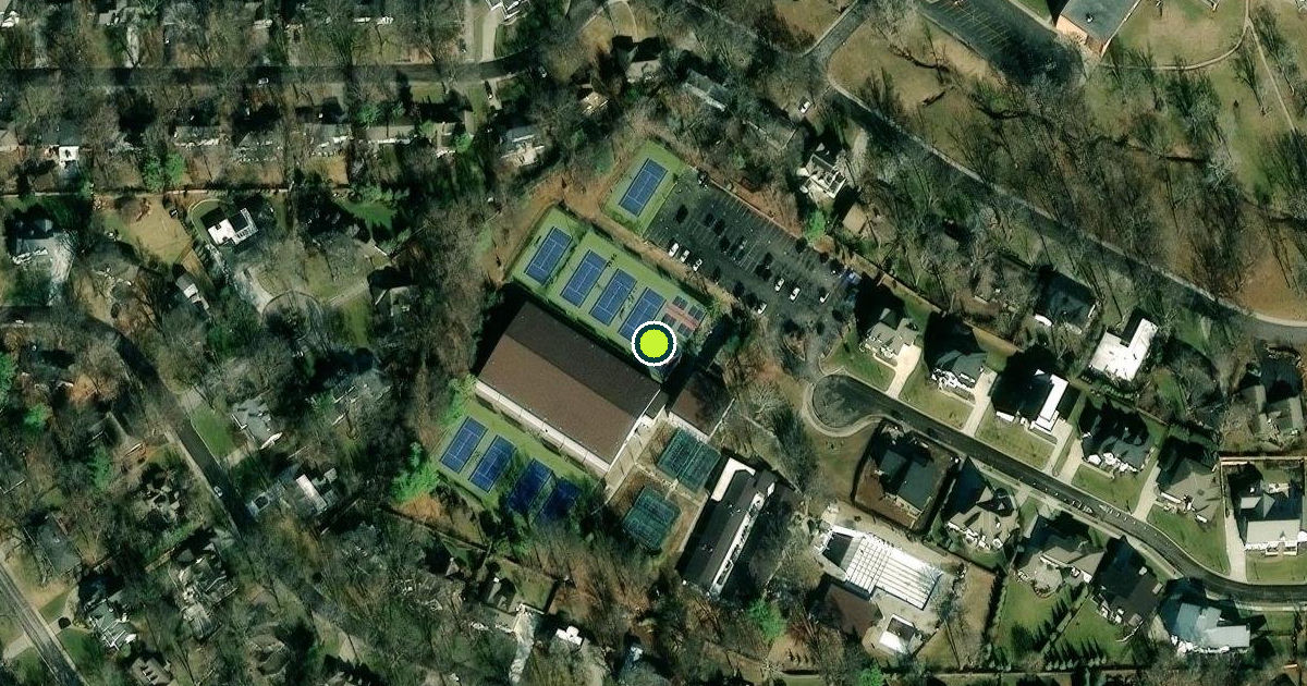 Satellite view of Prairie Village Pickleball Courts