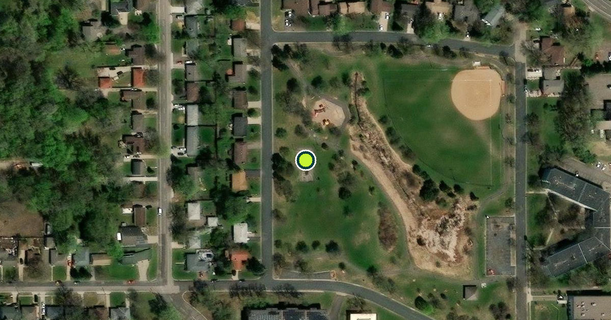 Satellite view of Prestemon Park Pickleball Courts