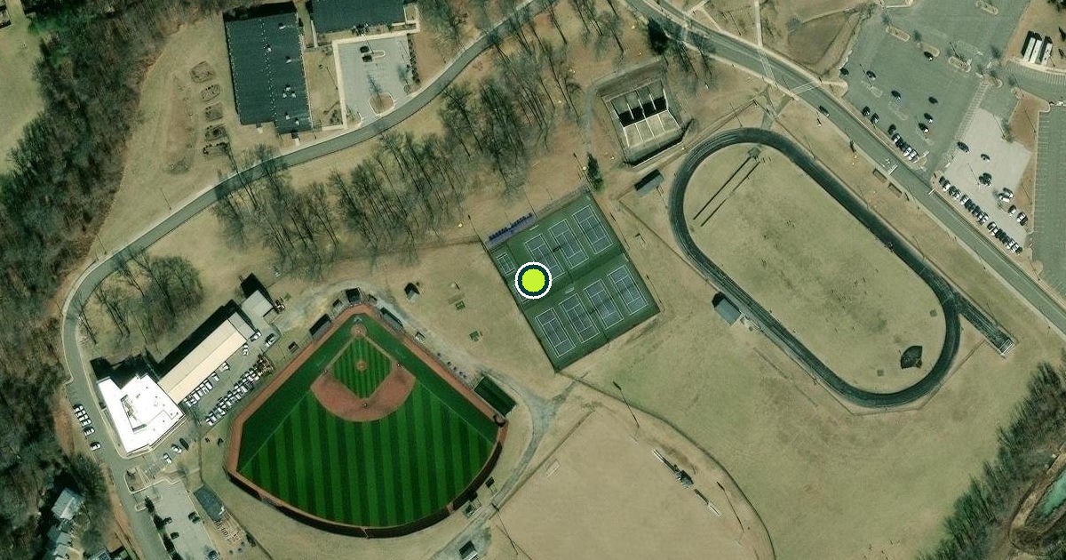 Satellite view of Prince George's County Pickleball Courts