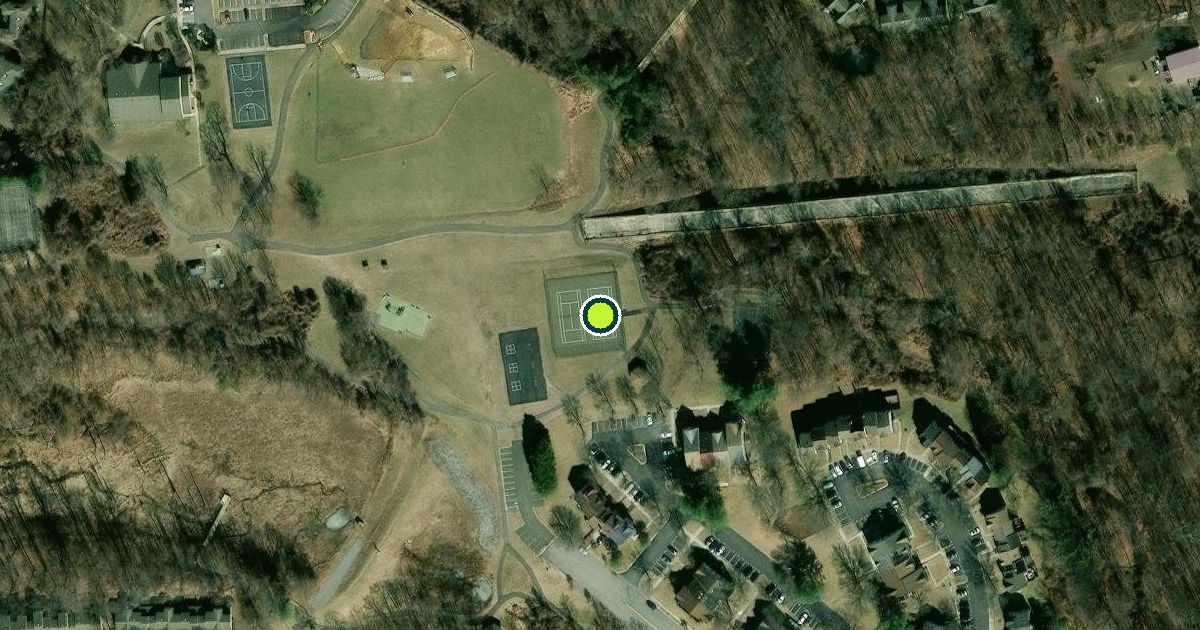 Satellite view of Prince George's County Pickleball Courts